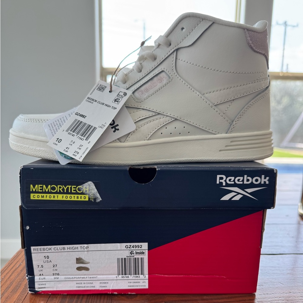 Reebok White High Top Sneakers